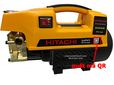 Hướng dẫn kiểm tra máy rửa xe Hitachi chính hãng 1 huong dan quet QR